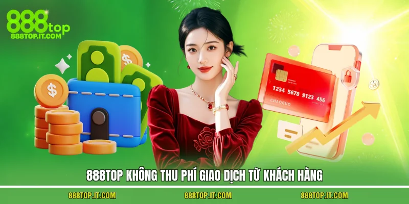 888TOP không thu phí giao dịch từ khách hàng